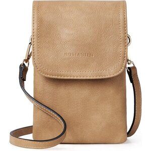 Women Camel Brown Imported Vegan Leather Adjustable Strap Small Crossbody Bags